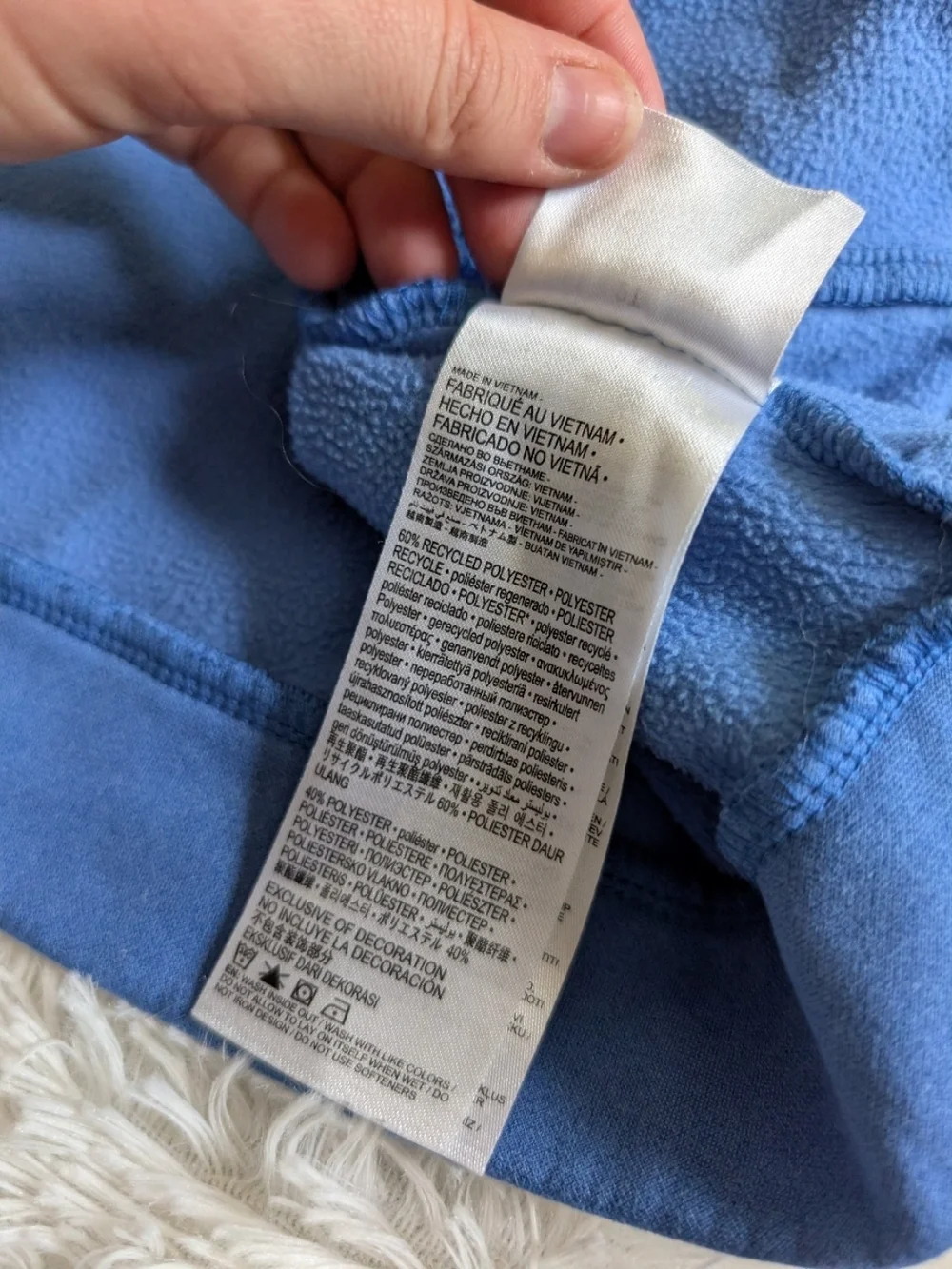 Nike Blue Hooded Zipper Jacket Sweatshirt Hoodie Toddler Size 2T